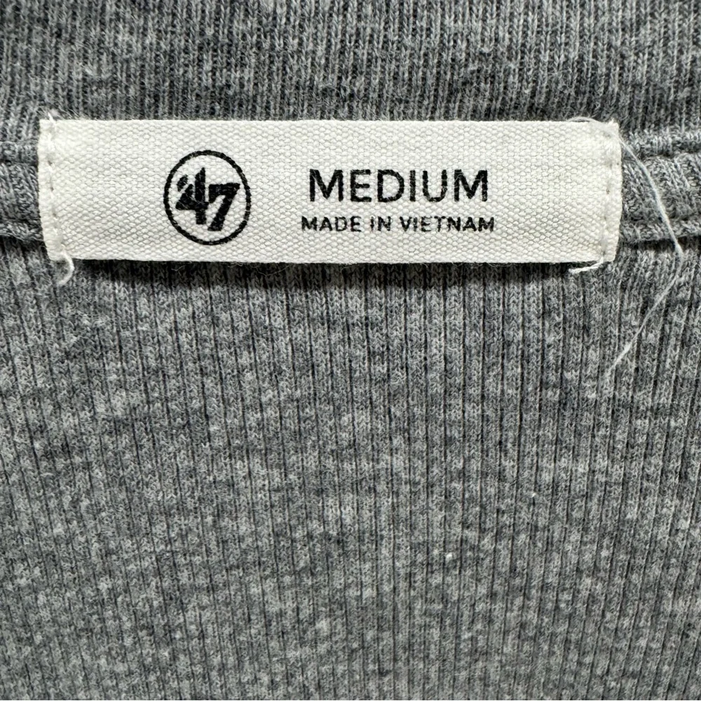 ’47 Ole Miss Cropped Waffle Knit Thermal Long Sleeve Top M Game Day Rebels - Picture 6 of 9